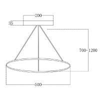 Подвесной светильник Escada Euler 10228/1LED