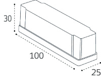 Монтажная коробка Italline IT09-9024 black