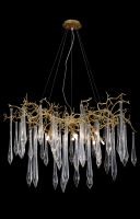 Подвесная люстра Crystal Lux Reina REINA SP8 D1000 GOLD PEARL