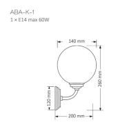 Бра Kutek Mood Abano ABA-K-1 (N)