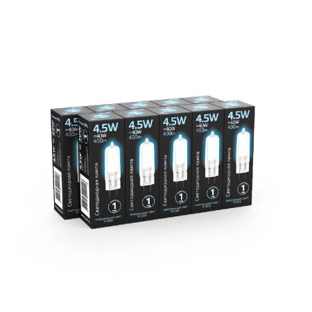 Лампа светодиодная Gauss G4 4.5W 4100K прозрачная 107807204