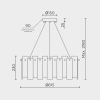 Подвесная люстра Modelux ML.6995.600 BS