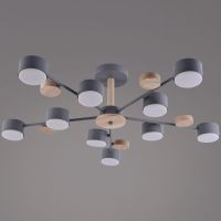 Потолочная люстра Reluce 03758-0.3-10 GREY+WOOD GX53