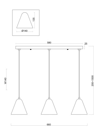 Подвесной светильник Freya Falke Market FR8004PL-03WG