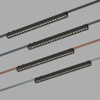 Трековый однофазный светильник Denkirs Belty grill DK5672-BK