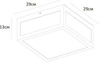 Уличный потолочный светильник Arte Lamp Belfast A4569PF-2BK