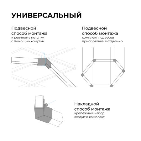 Линейный накладной светильник Apeyron Net 30-21