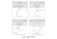 Потолочный светильник Crystal Lux CLT 048C WH