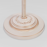 Торшер Eurosvet 10073/1 белый с золотом/прозрачный хрусталь Strotskis