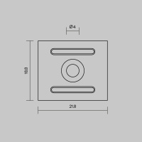 Комплект креплений для профиля 2720 4шт Maytoni Led Strip  ALM-2720-MT 642071