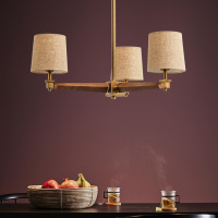 Люстра на штанге ImperiumLoft Stavra Jorgenson White/Dark Wood 203579-26