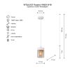 Подвесной светильник Vitaluce V4923-0/1S