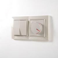 Выключатель двухклавишный слоновая кость WL03-SW-2G-ivory Werkel