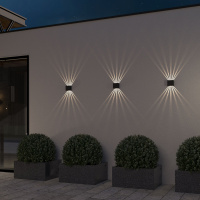 Уличный настенный светодиодный светильник Elektrostandard Sole 35149/D черный a058892