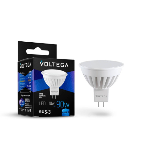 Лампа светодиодная GU5.3 10W 4000K матовая VG1-S1GU5.3cold10W-C 7075