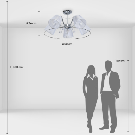 Потолочная люстра De Markt City Лацио 103012305