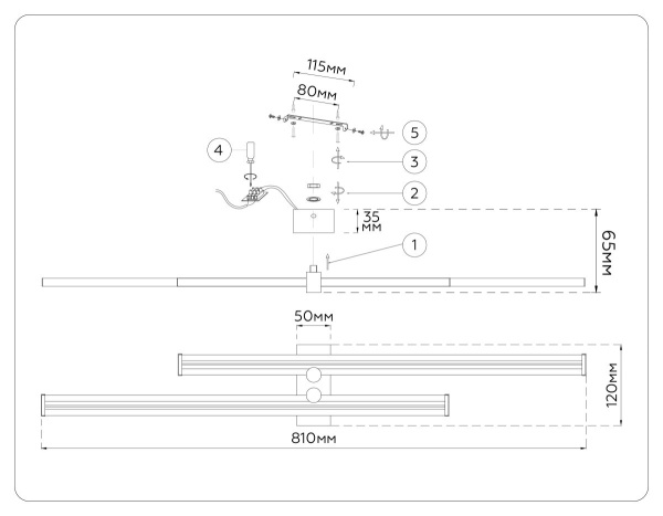 Настенный светильник Ambrella Light Comfort LineTech FL6162