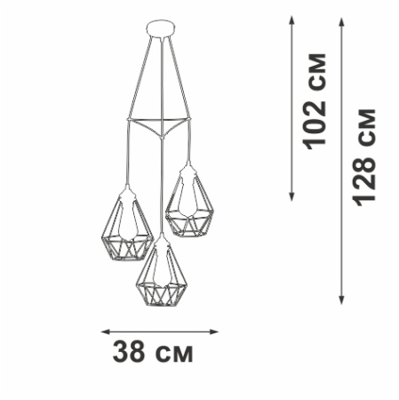 Подвесная люстра Vitaluce V28030-1/3S