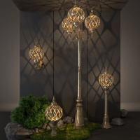 Светильник на столбе Elektrostandard Sirius F черное золото