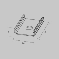 Комплект креплений для профиля 0809 4шт Maytoni Led Strip ALM-0809-MT 642016