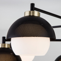 Люстра на штанге Eurosvet 70106/8 черный Smart a044935