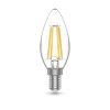 Лампа светодиодная филаментная Gauss E14 4,5W 2700К прозрачная 1031115