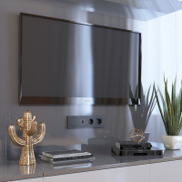 Рамка Werkel Hammer на 4 поста черный W0042408