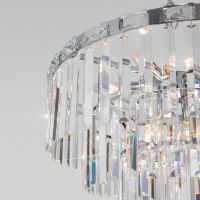 Подвесная люстра Eurosvet Elegante 10130/8 хром/прозрачный хрусталь Strotskis Smart a060642