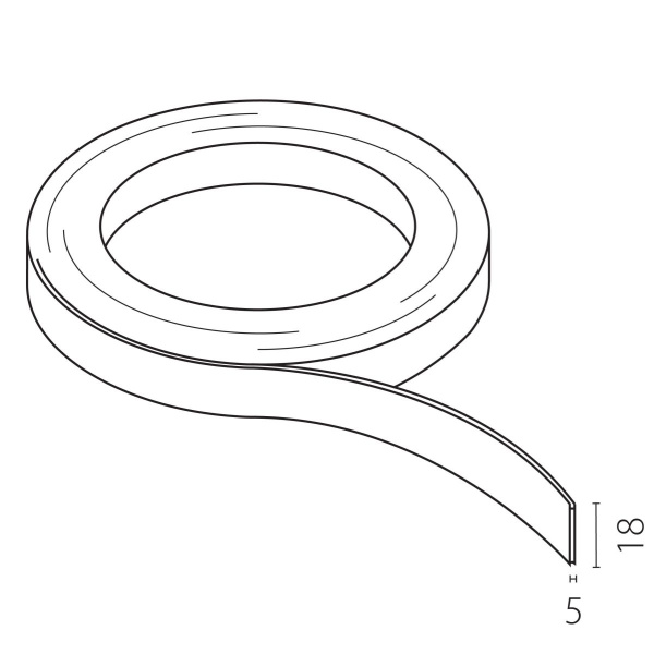 Шинопровод гибкий 48V 20м черный Lightstar Due Hermes 510207