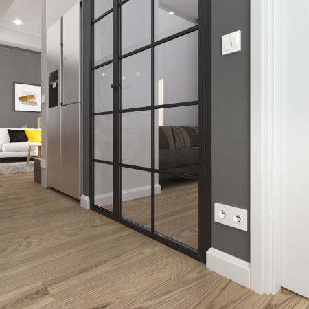 Выключатель Werkel Hammer двухклавишный с подсветкой белый W1220101