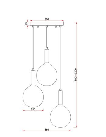 Подвесной светильник Freya Sway FR5269PL-03CH