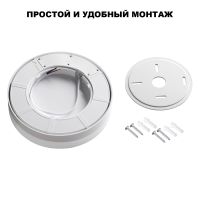 Уличный потолочный светильник с переключателем цв. температуры и мощности Novotech Street Opal 359727