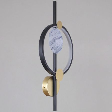 Настенный светильник Reluce 03213-0.2-01 BK+GD