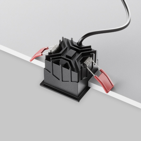 Встраиваемый светильник Maytoni Alfa LED DL043-01-10W3K-SQ-B-1