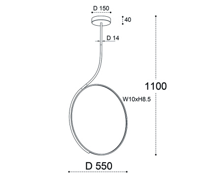 Подвесная люстра Italline IT013-6025 black 3000K