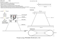Подвесной светильник Crystal Lux PROXIMO SP42W LED L1100 BLACK
