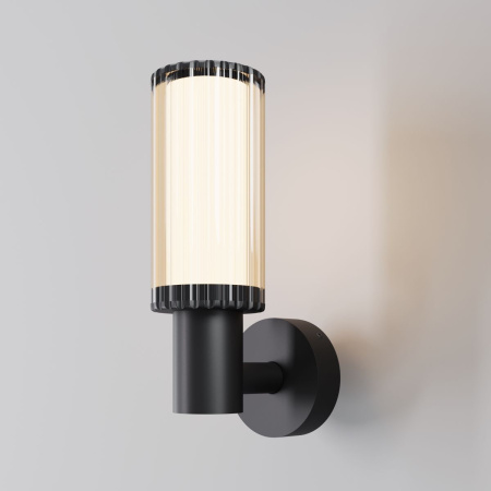 Уличный настенный светильник Maytoni Rib O502WL-01B