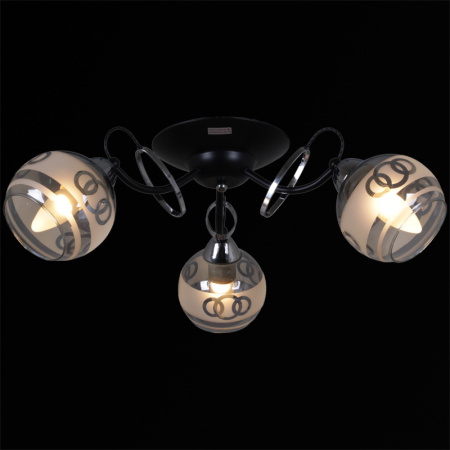 Потолочная люстра Reluce 22115-0.3-03 BK+CH