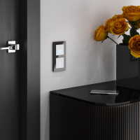 Сенсорный выключатель двухклавишный Werkel с подсветкой белый W4520001