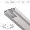 Профиль алюминиевый в натяжной потолок Lightstar Barra 502430