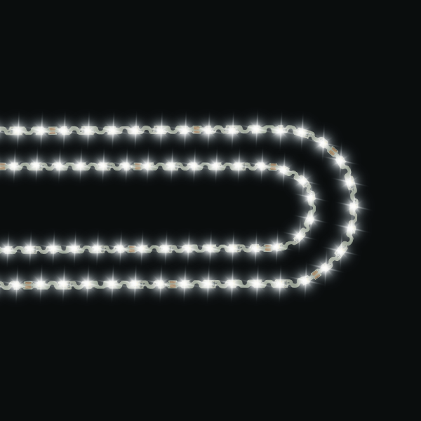 Светодиодная лента Apeyron 24В 8Вт/м smd2835 60д/м IP20 700Лм/м 5м 4000К 00-350