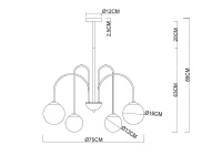 Люстра на штанге Arte Lamp Mebsuta A1675LM-6BK
