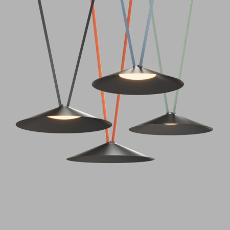 Трековый однофазный светильник Denkirs Belty Flow DK5569-BK