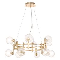 Подвесная люстра Crystal Lux LUXURY SP12 GOLD