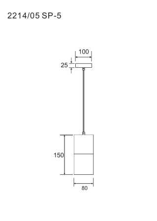 Подвесной светильник Divinare Cigno 2214/05 SP-5