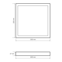 Накладная светодиодная панель Apeyron 06-49