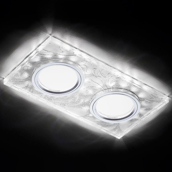 Встраиваемый светодиодный светильник Ambrella Light Led S234/2 W/CH/WH