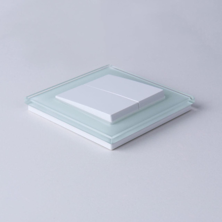 Выключатель двухклавишный Werkel белый W1120001