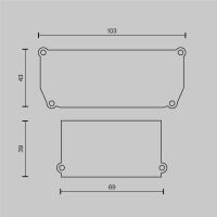 Заглушка Maytoni Technical (4 шт) ALM012EC-SC-W