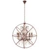 Подвесная люстра LOFT IT Foucaults orb crystal Loft1897/8